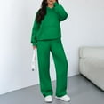thumbnail image 2 of CIENVNSTG Sweatsuits Women 2 Piece Outfit Comfort Jogger Set Hoodie and Sweatpants Set Matching Sweat Sets Fall Sweatset Army Green 2XL, 2 of 4
