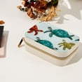 thumbnail image 7 of Sea Turtle Velvet Portable Storage Box with Removable Compartment – Jewelry Display, Earring Holder, Necklace Holder – Great Gift, 7 of 7