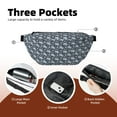 thumbnail image 4 of Naloa Turtle Print Running Belts for Men Women,Running Fanny Pack with 2-Zipper Pockets,Waterproof Waist Pack for Travel Hiking Running Outdoor Sports, 4 of 8