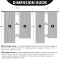 thumbnail image 4 of Lux Decor Premium Cortinas Opacas De 63 Pulgadas De Largo, Juego De 2 Paneles – Cortinas De Oscurecimiento Térmicas Para Ventana De Dormitorio – Cortinas Con Ojales – 42 Pulgadas X 63 Pulgadas (Negro), 4 of 5