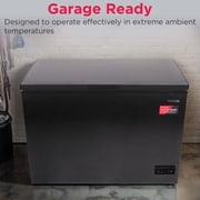 Frigidaire 10 Cu. ft. Garage Ready Chest Freezer in Black Granite Finish, Large Deep Freezer for Garage, Kitchen, Basement, Bulk Food Storage