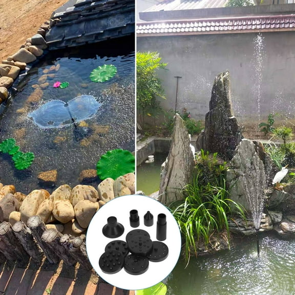 NICEXMAS 3Sets Floating Pool Fountain with Water for Baths in Gardens