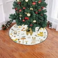 thumbnail image 2 of FMSHPON Cute Forest Xmas Christmas Tree Skirt Stand Mat for Holiday Party Decoration Indoor Outdoor 36 inches, 2 of 3