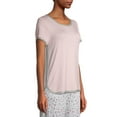 thumbnail image 6 of Secret Treasures Essentials Women's and Women's Plus Crew Neck Sleepwear Top, 6 of 7