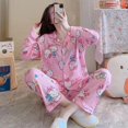 thumbnail image 2 of Sanrio-Conjunto de pijama de Hello Kitty para niña, ropa de casa cálida de manga larga con dibujos animados de Kuromi Cinnamoroll, regalo para estudiantes, primavera y otoño, 2 of 4