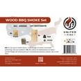 thumbnail image 2 of UNITED FIRE- Wood BBQ Smoke Set – 4X Hickory Wood Chips, 48 Cedar/Beech/Cherry Wraps & 3 Beechwood Planks – Natural Smoking Kit for Grill & BBQ, 2 of 4