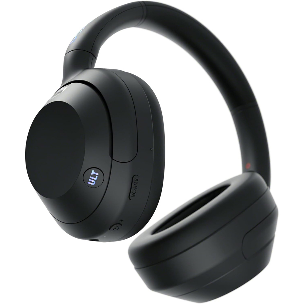 Sony WHULT900N/B ULT WEAR Wireless Noise Canceling Headphones, Black Bundle with Deco Gear Pro Audio Headphone Stand + Microfiber Cleaning Cloth