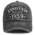 thumbnail image 4 of Womens Hats Unisex Baseball Vintage Embroidered Adjustable Classic Structured Outdoor Distressed Baseball Caps J One Size, 4 of 4