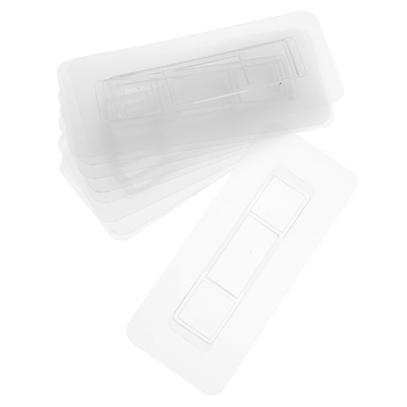 HOMEMAXS 50pcs Wall Mount Hooks Clear Wall Hooks Clear Adhesive Hook Sticker Hanger Stickers