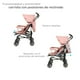 thumbnail image 3 of Carriola Reclinable, Plegable D’Bebé Aerostar - Rosa, 3 of 6