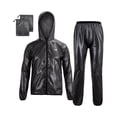 thumbnail image 4 of Traje de lluvia Fernando Impermeable con capucha Negro SG, 4 of 8