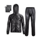 thumbnail image 4 of Trajes de lluvia Sunnimix Conjuntos de chaqueta y pantalones de lluvia Impermeable negro L, 4 of 8
