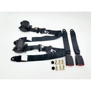 2pcs Retractable Adjustable 3 Point Safety Seat Belt for car truck
