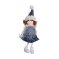 thumbnail image 1 of Adorno colgante Macarena muñeco de ángel peluche decoración navideña azul, 1 of 8