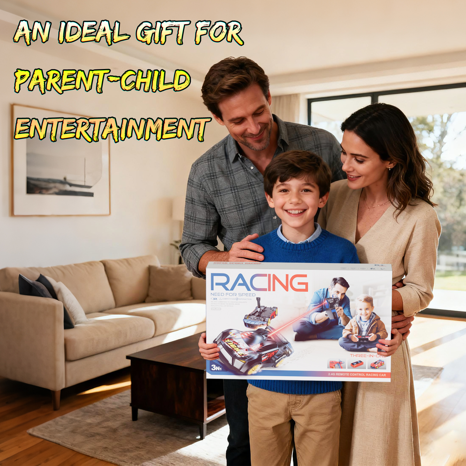 HNZENBW Remote Control Car for Kids Adults,2.4Ghz RC Drift Car,with Dual Remote Controls,Supports Multiplayer Competition Interactive Family & ChildrenToy Set for 3+