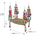 thumbnail image 4 of Parrot Toy Climbing Net Swing, Made of Natural Materials, for Medium and Large Birds to Play, Stand and Restc, 4 of 7