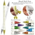 thumbnail image 3 of Temporary Tattoo Markers Set-10-Color Body Art Pens, Nail Pens Washable Dual-Ended Tattoo Pen Face Body Paint Kit for Festivals Parties (1pc), 3 of 6