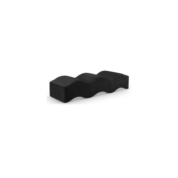 Meridian Furniture Wave Black Velvet Bench