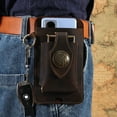 thumbnail image 2 of Agiferg MEN Multifunctional Retro Leather Mobile Phone Bag Belt Waist Bag For Outdoor Sports, 2 of 9