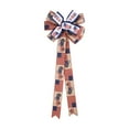 thumbnail image 5 of 4th of July Flag Bow, Red White Blue Star Print Ribbon Knot Hanging Decor for Independence Day Party and 4th of July Celebration,July 4th Decorations, 5 of 6