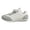 Gray, variant on HEWUQI Women's Walking Running Shoes Lace up Quilting Tennis Casual Fashion Sneakers Comfortable Non Slip Work Sport Athletic Footwear Blue Size 7.5