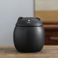 thumbnail image 3 of Multiuse Tea Canister Loose Leaf Tea Container with Airtight Lid for Kitchen Black, 3 of 6