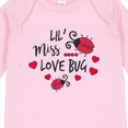 thumbnail image 4 of Inktastic Lil Miss Love Bug with Lady Bug and Hearts Girls Long Sleeve Baby Bodysuit, 4 of 5