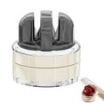 thumbnail image 1 of Hands-Free Kitchen Knife Sharpener with Suction Base, 2-Stage Tungsten & Ceramic Sharpening Tool for Pocket Knives, Cleavers, Fruit Knives, Scissors, Home Chef Blade Restorer, 1 of 8