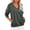 Gray, variant on V-Neck Sweatshirt Women Fleece Pullover with Side Pockets Lightweight Casual Loose Solid Color Long Sleeve Fall Sweatshirt No Hood Pinky S