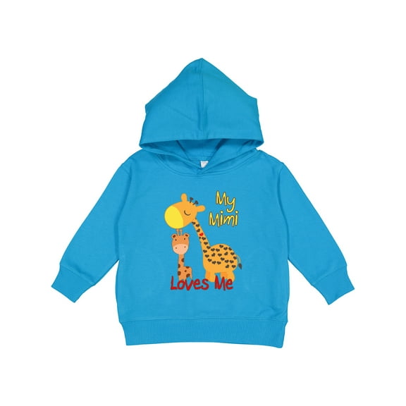 Inktastic My Mimi Loves Me Giraffe Toddler Hoodie