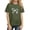 Army Green, variant on XADYUY Girls Summer Tshirts 4-16 Crewneck Bownot Tshirt Loose Short Sleeve Toddler T-Shirt Summer Dressy Cotton Tee Tops Girls,White,7-8Years