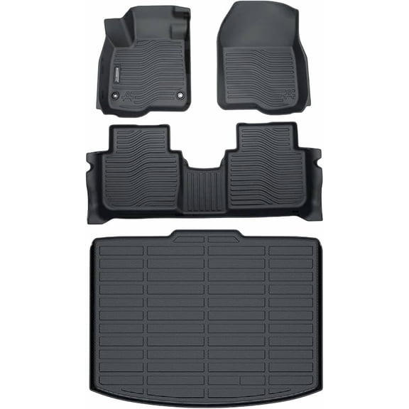 Auxko All Weather Floor Mats Cargo Liner Fit for Honda CR-V 2023-2026 2027 (Not Hybrid) TPE Rubber Liners Set CRV Accessories Cargo Liner for Lowest Position