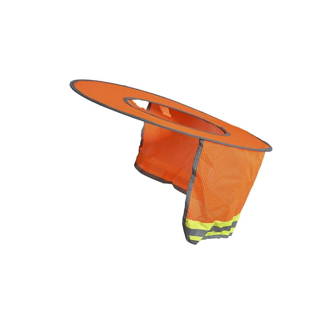 serony Hard Hat Sunshade Neck Shield Neck Sun Shade Protector Fluorescent Orange