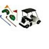 A1BakerySupplies Cake Decorating Kit CupCake Decorating Kit Sports Toys (Golf Kit with Cart - No Golfer)