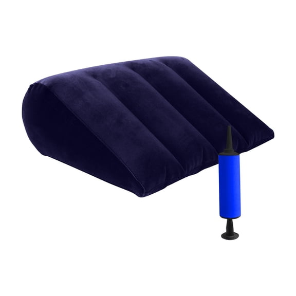 Inflatable Portable Support Pillow, Multi Purpose Wedge Pillow with Hand Pump, Elevation Support for Neck Legs Back, Travel and Home Use, Random Color, 1 Pack Inflatable Pillow
