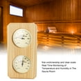 thumbnail image 3 of Wooden  Hygrothermograph Golden Plate 0 To 120 Celsius 0 To 100 Humidity   For Indoor Family, 3 of 8