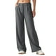 thumbnail image 1 of Pantalones de trabajo Willit de pierna ancha y cintura alta para mujer, color gris tinta S, 1 of 6