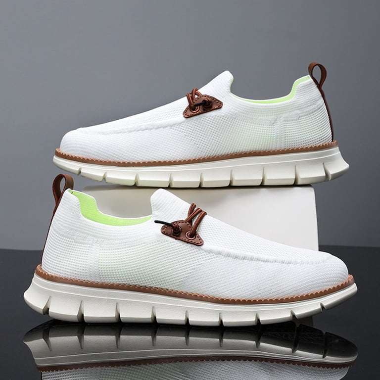 Gpaecead Men Hollow Lace Up Loafers Mesh Breathable Soft  display picture 2