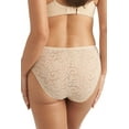 thumbnail image 4 of TC Fine Intimates Women's -134 Wonderful Edge All Over Lace Hi-Cut Panty, A4, Black, L - A4-134, 4 of 4