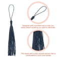 thumbnail image 3 of Uxcell 20Pack 5" Silky Bookmark Tassels with Loop for DIY Craft Accessory, Navy Blue, 3 of 6