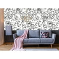 thumbnail image 2 of MuralsPrint Hand Drawn Gardenia Flowers Removable Wallpaper - 10'ft H x 24''inch W, 2 of 4