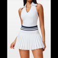 thumbnail image 4 of Falda de Tenis para Mujer, Falda de Golf Acanalada, Falda Deportiva Plisada con Media Cremallera, Pantalones Cortos y Sujetador Incorporados XL, 4 of 8