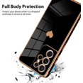thumbnail image 3 of for Samsung Galaxy S21 Ultra Case Love Heart Plating Electroplate Luxury Elegant Case Camera Protector Soft TPU Shockproof Protective Corner Back Cover Galaxy S21 Ultra Case -Black, 3 of 5