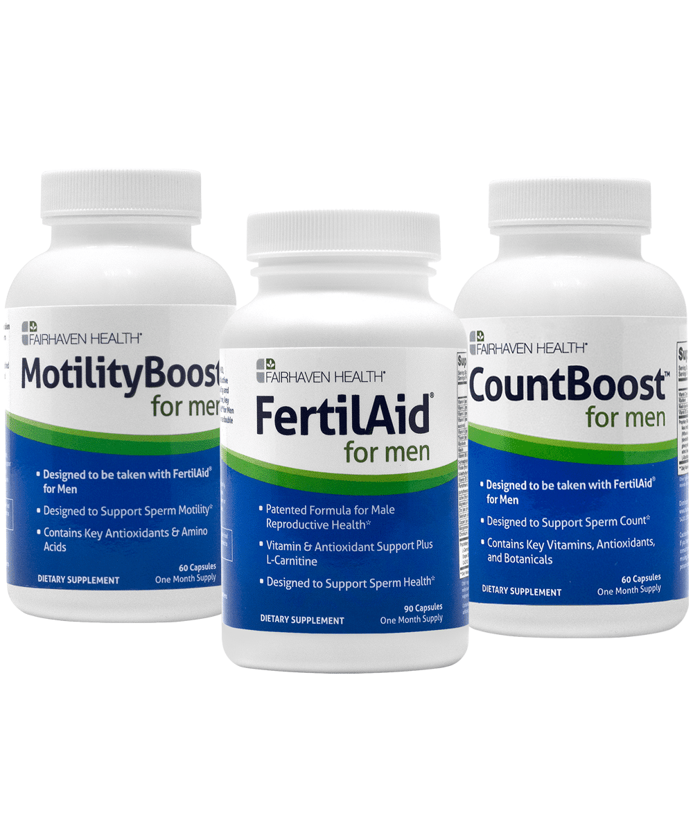 Fertilaid For Men Motilityboost Countboost Bundle 1 Month Supply Fertility Supplements