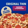 thumbnail image 3 of Jack's Frozen Meat Pizza, Sausage, Pepperoni and Cheese, Original Thin Crust Pizza for Grilling, 15 oz (Frozen)​, 3 of 8
