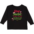 thumbnail image 3 of Inktastic Christmas Dear, Santa Before I Explain How Much Do You Know? Boys or Girls Long Sleeve Toddler T-Shirt, 3 of 5