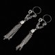 thumbnail image 4 of 2 piezas de material acero inoxidable 316L anillos para pezones cuelgan joyas para pezones sin piercings Borla de plata Salvador Dali Nipplering no perforante, 4 of 10