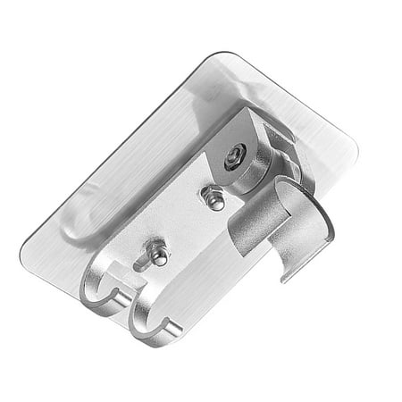 

DESTYER Holders Sunivaca Plastic Metal Bracket Adjustable No Drilling Easy to Install Holder Bathroom Hotel Sliver Aluminum