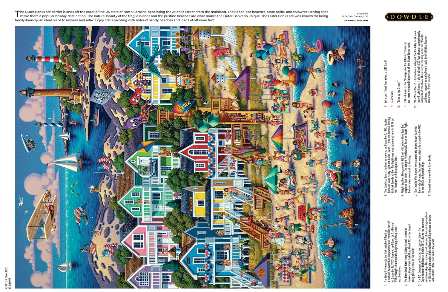 Buffalo Games 1000-Piece Dowdle Outer Banks Interlocking Jigsaw Puzzle
