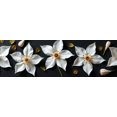 thumbnail image 4 of Beautiful White Flower Themed Backdrop Banner Party Decorations Background Photo Props for Garden Parties Spring Celebrations Weddings and Indoor Decor, 4 of 4